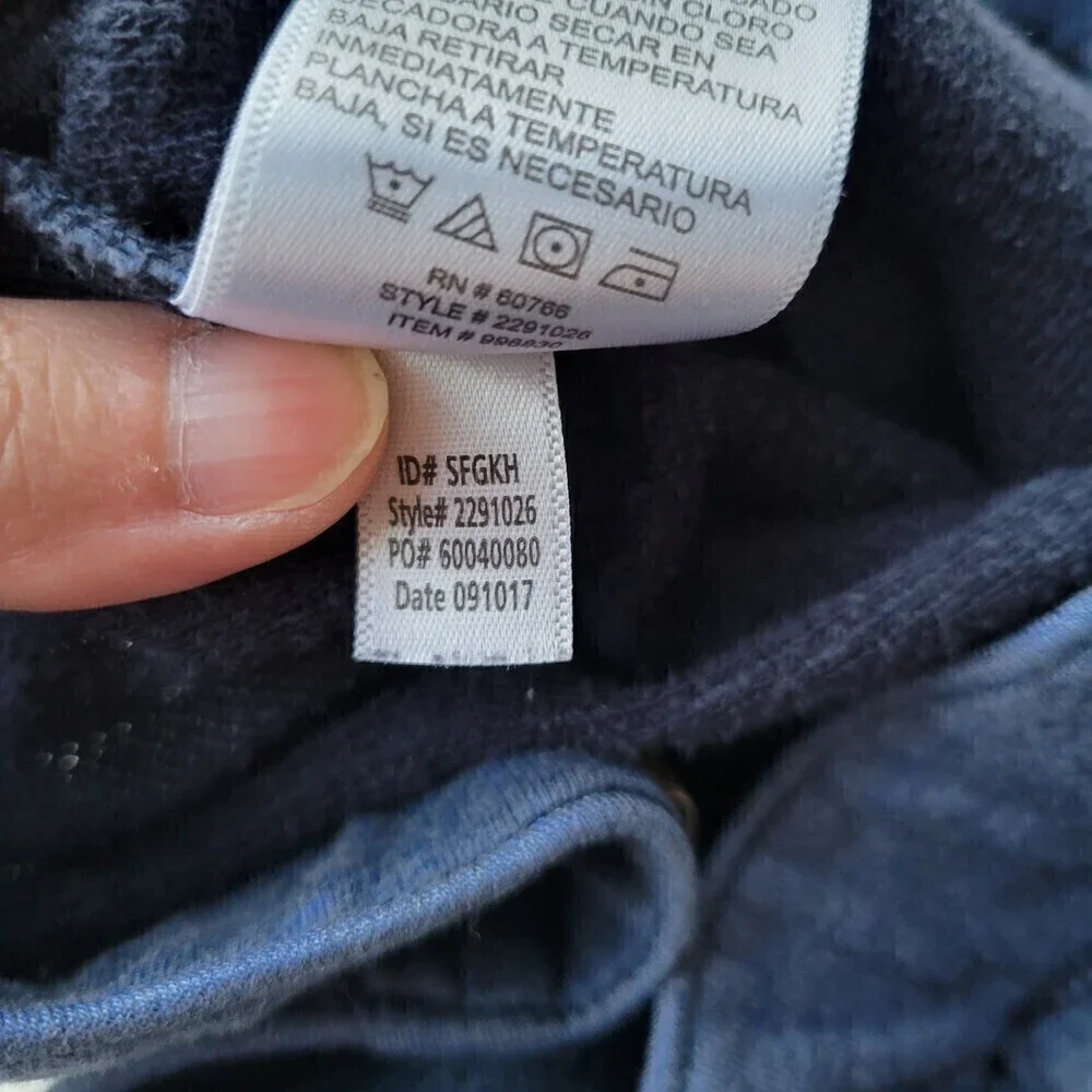 Tommy Bahama Blue Cotton Blend Drawstring Pull On Long Lounge Pants Size Large